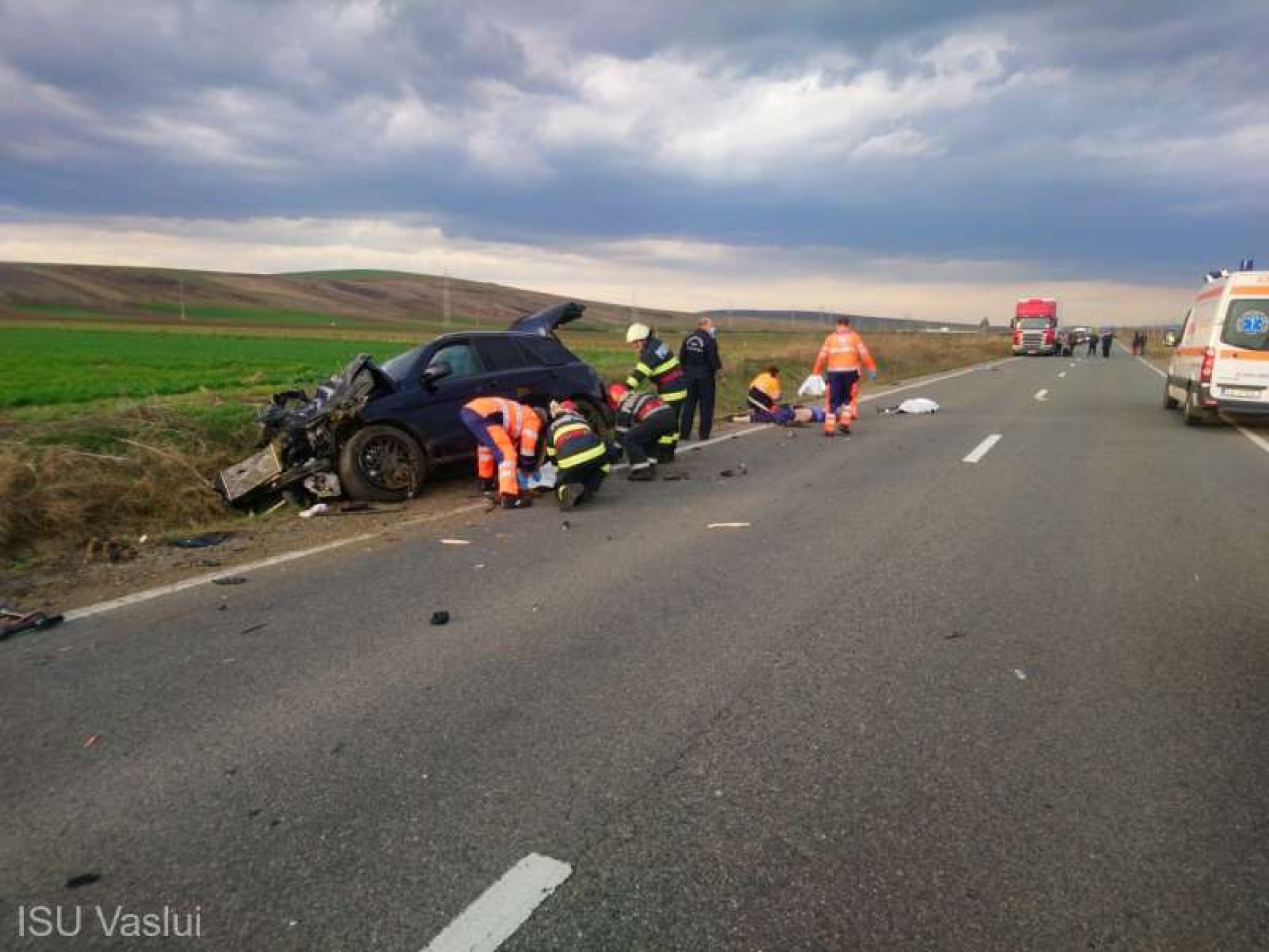 Accident rutier grav lângă Bârlad, cu patru pesoane decedate